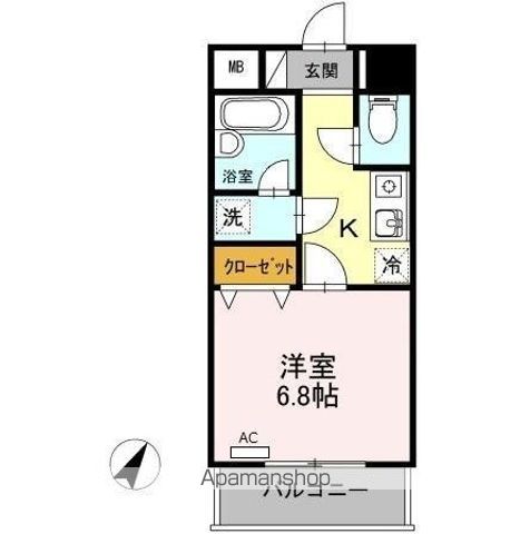 リージェント大橋の間取り写真