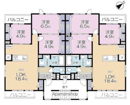 （仮称）流山ＰＪ工事[3LDK/75.09m2]の間取図
