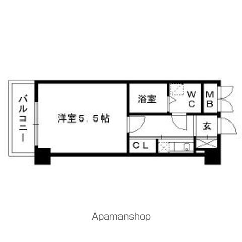 【福岡市中央区荒戸のマンションの間取り】