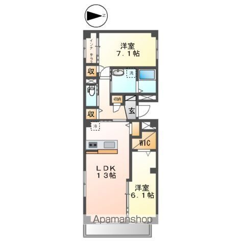 【仮称）三郷市谷中マンション工事の間取り】