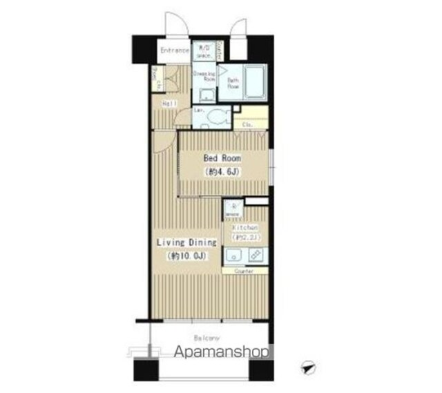 ＫＡＭＯＭＥ[1LDK/40.01m2]の間取図