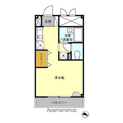 プリムローズ[1R/23.56m2]の間取図