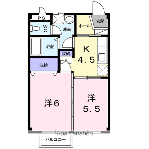 アンレーヴの間取り写真