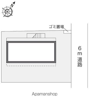 レオパレスシャルマン[1K/26.49m2]の配置図