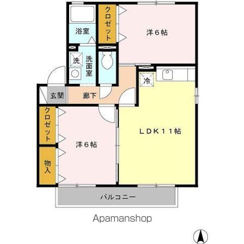 コテージ原寺の間取り写真