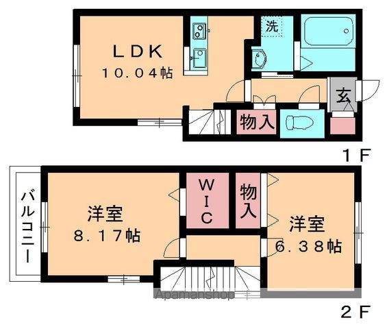 【ボヌール・Ｋの間取り】