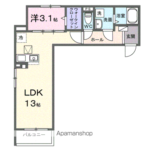 東羽衣6丁目アパートの間取り写真