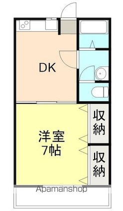 サンモール塩屋[1DK/30.71m2]の間取図