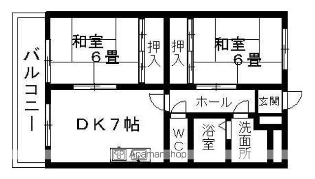 リバーサイドハイツの間取り写真