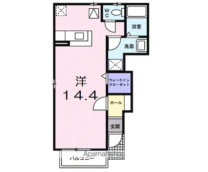 フル　タイドＫⅠ[1R/35.98m2]の間取図