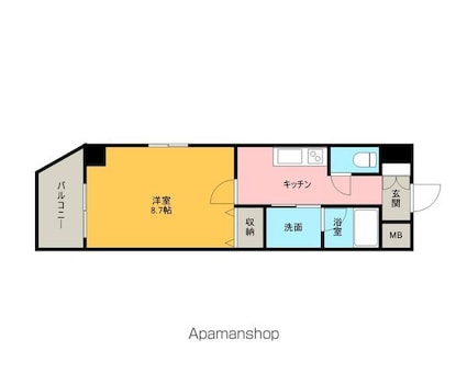 ＲＩＤＧＥ大曾根（旧ルクレ大曾根）[1K/29.28m2]の間取図