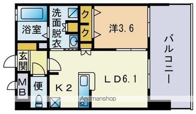 モントーレ博多クラシックコートの間取り