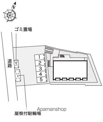 レオネクスト虹[1R/26.5m2]の配置図