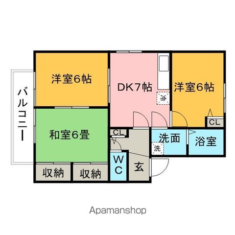 クレール山口の間取り