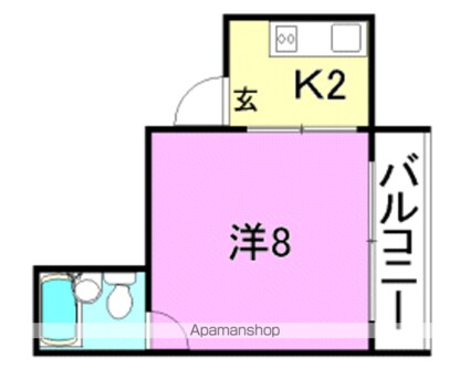 緑町ハイツ[1K/24.29m2]の間取図