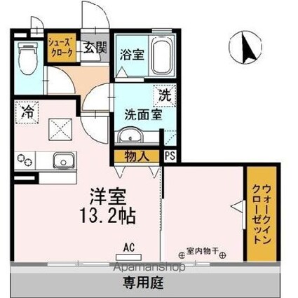 グラン・ボヌール[1R/37.06m2]の間取図
