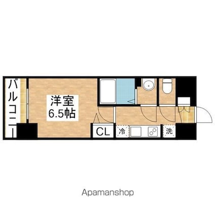プレサンス鶴舞ファースト[1K/22.8m2]の間取図