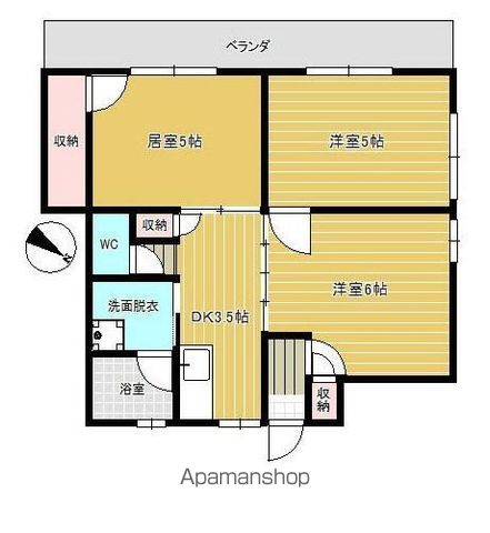 メゾンドブランシュ鴨池の間取り写真