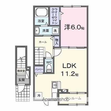 ル・グラン太田　Ⅱ[1LDK/49.31m2]の間取図