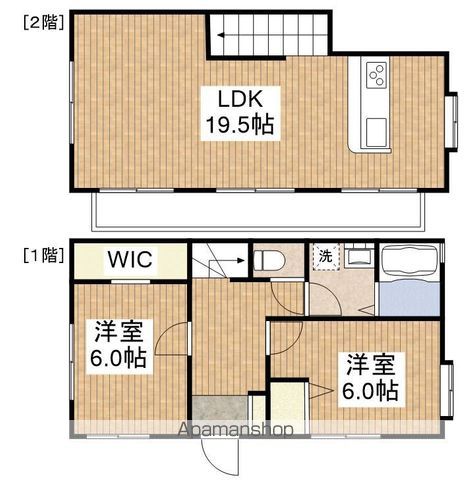 東京都武蔵村山市岸3丁目（一戸建）の賃貸物件の間取り