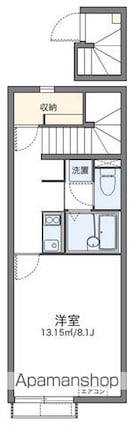 レオネクストミイソレイユ[1K/28.02m2]の間取図