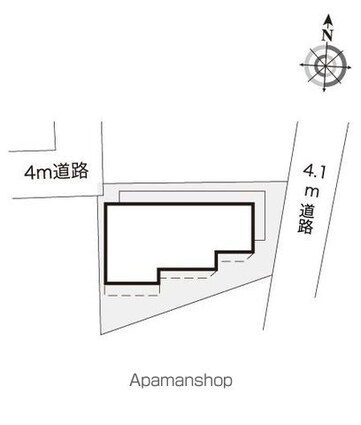 レオパレス北新宿[1K/14.74m2]の配置図