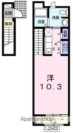 フォンターナ・ルチア[1R/35.96m2]の間取図