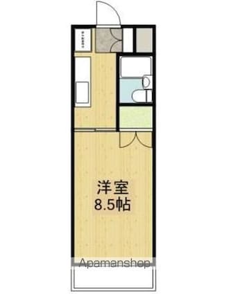 キャッスルＹ[1K/20.81m2]の間取図
