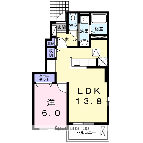 【カミレＢの間取り】