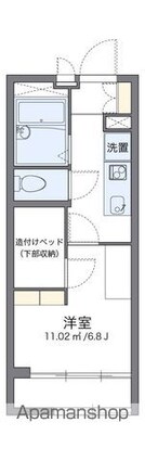レオパレス中央Ⅱ[1K/19.87m2]の間取図