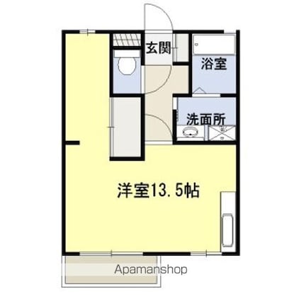 セジュールＧＲＥＥＮ[1R/35.3m2]の間取図