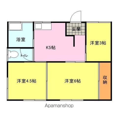 山陽本線 小月駅 徒歩31分 1階建 築58年の間取り写真