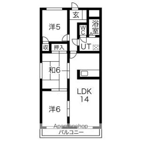 【メゾンシャンポールの間取り】