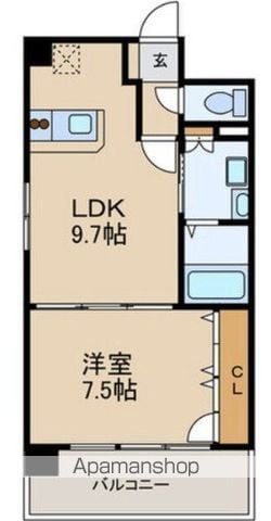 アースフレンドリー室見駅前の間取り写真
