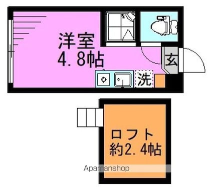 東京都杉並区高円寺南５丁目[1R/10.56m2]の間取図
