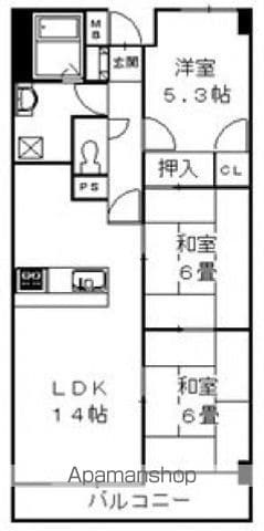 フォーラム牛田早稲田の間取り写真