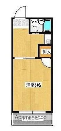 コートオリーブⅡ[1K/19.44m2]の間取図