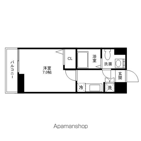 【ダイナコートエスタディオ平尾駅前の間取り】