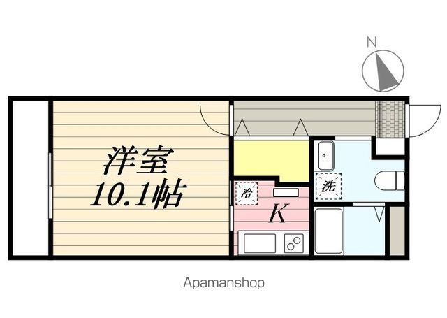 【三鷹市中原のアパートの間取り】