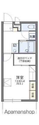 レオパレスマシェリ[1K/23.18m2]の間取図