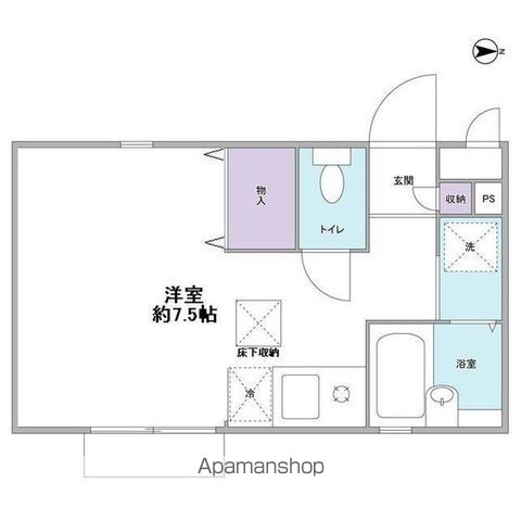 【川崎市高津区下作延のアパートの間取り】