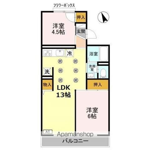 ジュネスハイム吉田の間取り写真