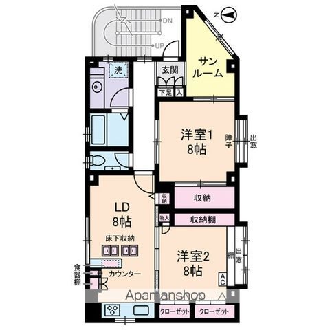 新宿区天神町&nbsp;3階建&nbsp;築37年のイメージ