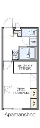 レオパレスランパス[1K/23.18m2]の間取図