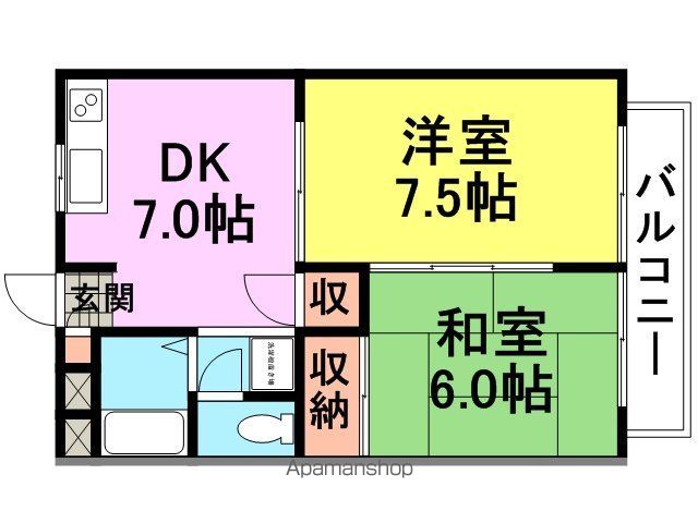 サニーハイツの間取り写真