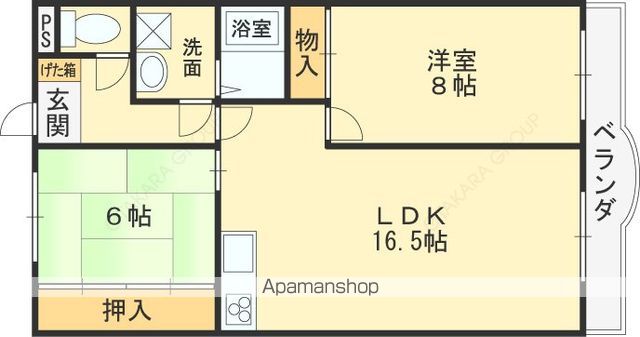 パレーシャル21の間取り写真