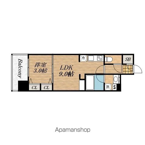 S−RESIDENCE天満橋ARの間取り写真