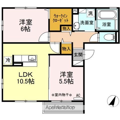 ハーベスト七番館の間取り写真