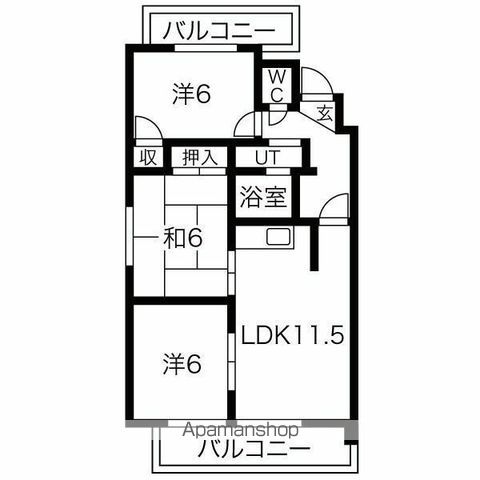 アートエリアSKの間取り写真