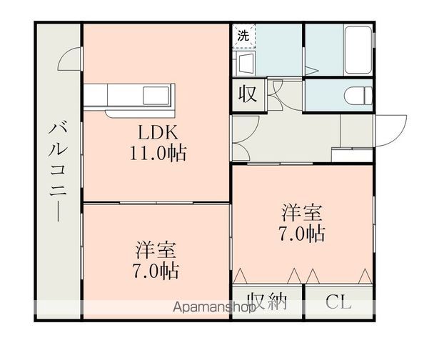 コートプレイス龍田IIの間取り写真